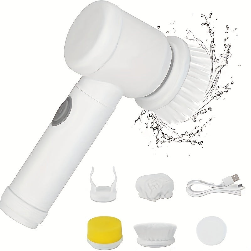 Electric Spin Brush – USB Rechargeable, Handheld & Cordless Cleaner